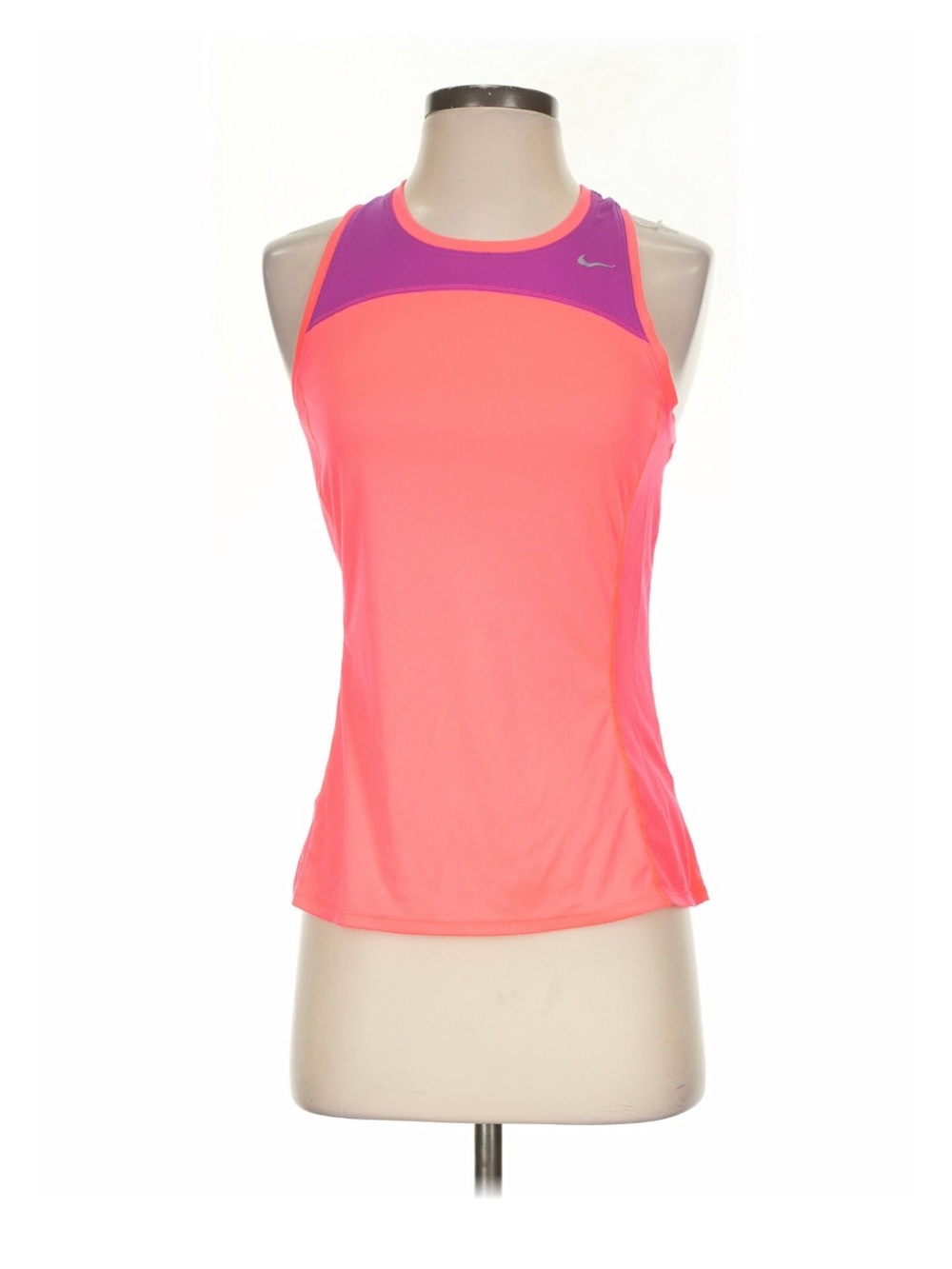 Nike Women’s Dri-FIT Bright Pink Active Tank with Purple Trim